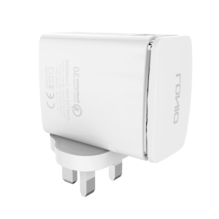 LDNIO A1301Q 2 in 1 18W QC3.0 USB Interface Travel Charger Mobile Phone Charger with 8 Pin Data Cable, UK Plug - USB Charger by LDNIO | Online Shopping South Africa | PMC TechLife | Buy Now Pay Later Mobicred
