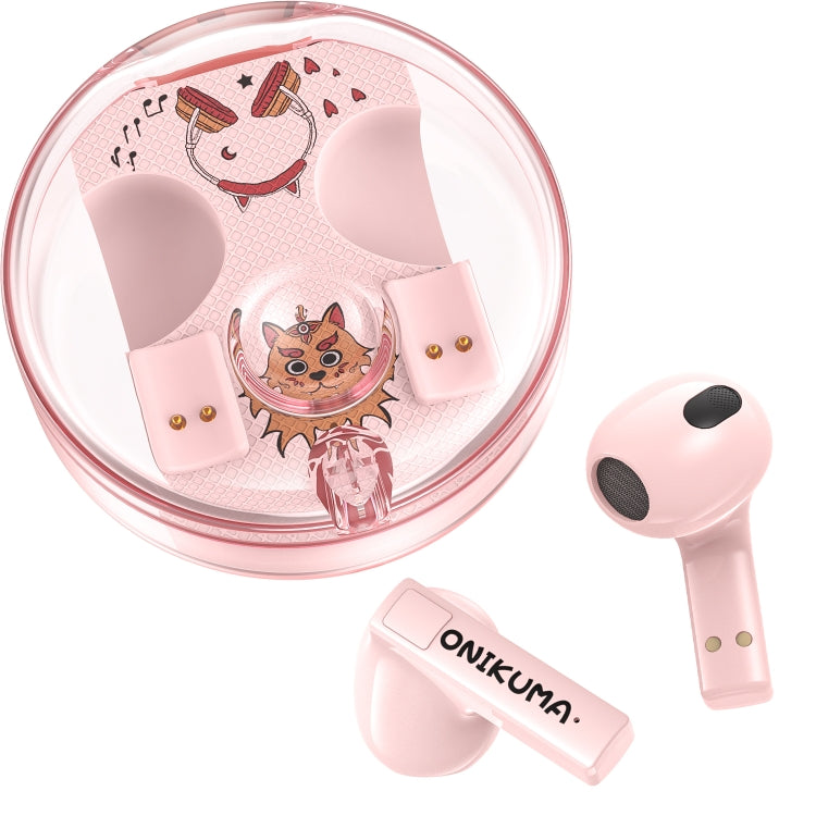 ONIKUMA T301 Transparent Cartoon Wireless Bluetooth Earphone(Pink) - free shipping - PMC TechLife - Order now!