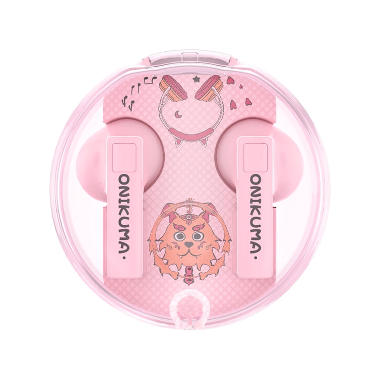 ONIKUMA T301 Transparent Cartoon Wireless Bluetooth Earphone(Pink) - free shipping - PMC TechLife - Order now!