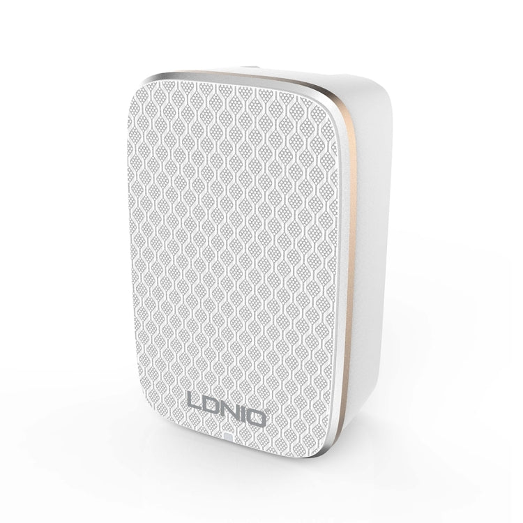 LDNIO A2204 2 in 1 12W Dual USB Interface Travel Charger Mobile Phone Charger with 8 Pin Data Cable, EU Plug - free shipping - PMC TechLife - Order now!