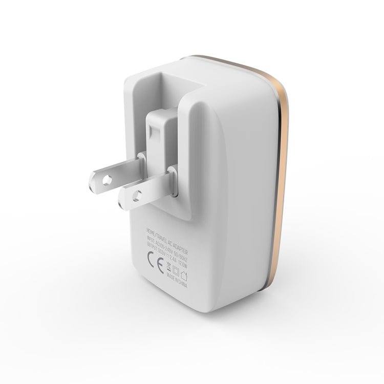 LDNIO A2204 2 in 1 12W Dual USB Interface Travel Charger Mobile Phone Charger with Type-C / USB-C Data Cable, US Plug - free shipping - PMC TechLife - Order now!