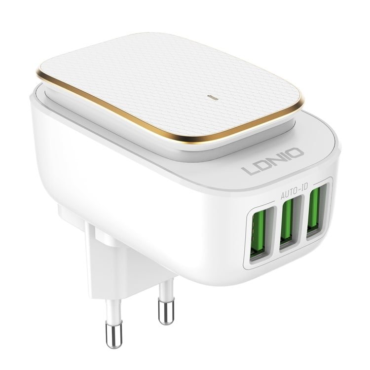 LDNIO A3305 3.4A 3 USB Interfaces Travel Charger Mobile Phone Charger, Support Touch LED Night Light, with Type-C / USB-C Data  Cable, EU Plug - USB Charger by LDNIO | Online Shopping South Africa | PMC TechLife | Buy Now Pay Later Mobicred