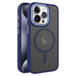 For iPhone 15 Pro Two-color Frosted MagSafe Magnetic Phone Case(Blue) - iPhone 15 Pro Cases by PMC TechLife | Online Shopping South Africa | PMC TechLife | Buy Now Pay Later Mobicred