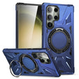 For Samsung Galaxy S23 Ultra 5G MagSafe Magnetic Shockproof Phone Case with Ring Holder(Navy Blue) - Galaxy S23 Ultra 5G Cases by PMC TechLife | Online Shopping South Africa | PMC TechLife