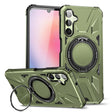 For Samsung Galaxy A24 4G/A25 5G MagSafe Magnetic Shockproof Phone Case with Ring Holder(Dark Green) - Galaxy Phone Cases by PMC TechLife | Online Shopping South Africa | PMC TechLife