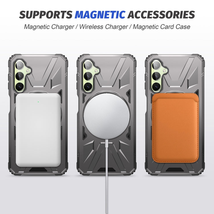 For Samsung Galaxy A54 5G MagSafe Magnetic Shockproof Phone Case with Ring Holder(Dark Grey) - Galaxy Phone Cases by PMC TechLife | Online Shopping South Africa | PMC TechLife
