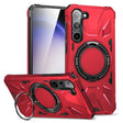For Samsung Galaxy S24 5G MagSafe Magnetic Shockproof Phone Case with Ring Holder(Red) - Galaxy S24 5G Cases by PMC TechLife | Online Shopping South Africa | PMC TechLife