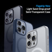 For iPhone 15 SULADA Magsafe Magnetic Matte PC + TPU Phone Case(Titanium Black)