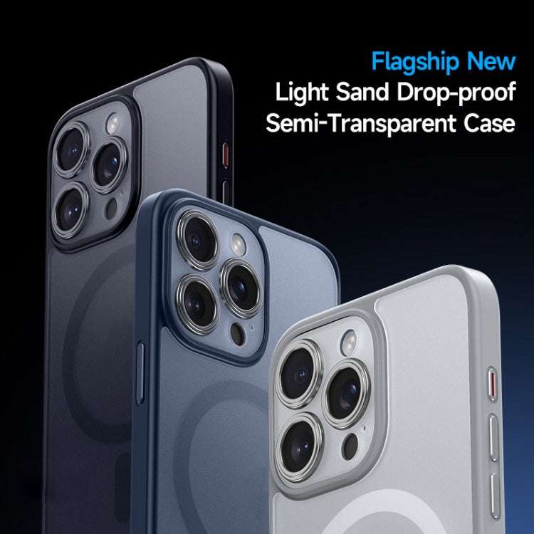 For iPhone 15 SULADA Magsafe Magnetic Matte PC + TPU Phone Case(Titanium Black)