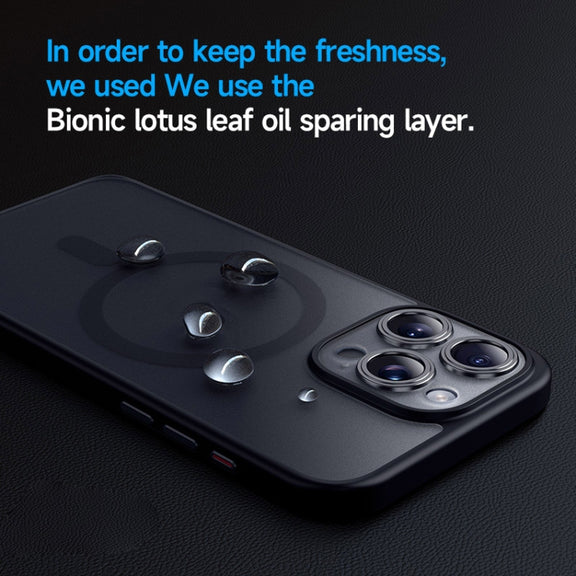 For iPhone 15 Plus SULADA Magsafe Magnetic Matte PC + TPU Phone Case(Titanium Black)