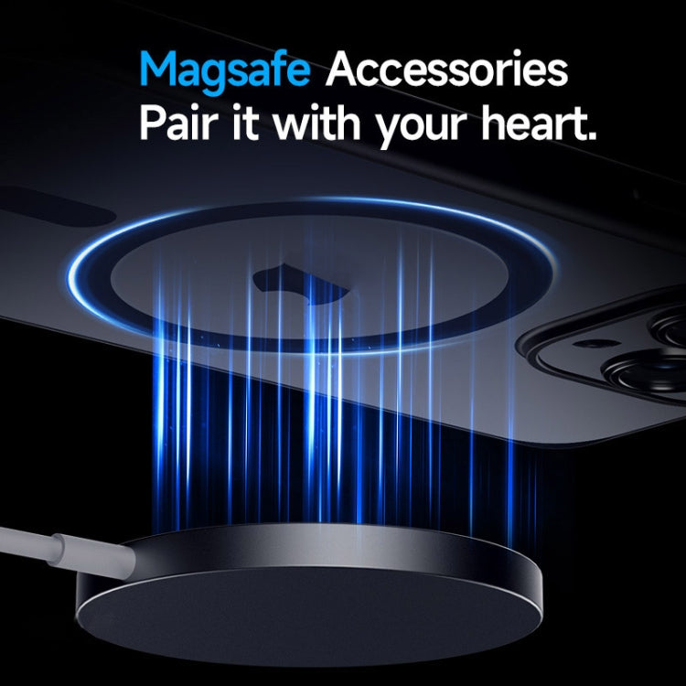 For iPhone 15 Pro SULADA Magsafe Magnetic Matte PC + TPU Phone Case(Titanium Gray)