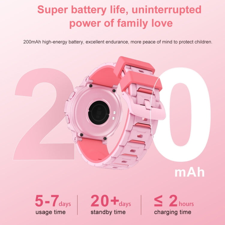 HT19 1.2 inch Round Screen IP68 Children Smart Watch, Support Sleep Monitoring(White)