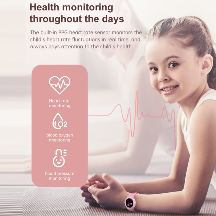 HT19 1.2 inch Round Screen IP68 Children Smart Watch, Support Sleep Monitoring(Pink) - Smart Watches by PMC TechLife | Online Shopping South Africa | PMC TechLife