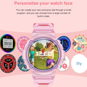 HT19 1.2 inch Round Screen IP68 Children Smart Watch, Support Sleep Monitoring(White)