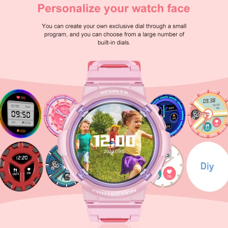 HT19 1.2 inch Round Screen IP68 Children Smart Watch, Support Sleep Monitoring(Blue)