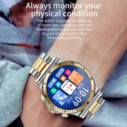 L67 Pro 1.53 inch Steel Band Smart Watch, Support Sleep / Heart Rate Monitoring(Silver)