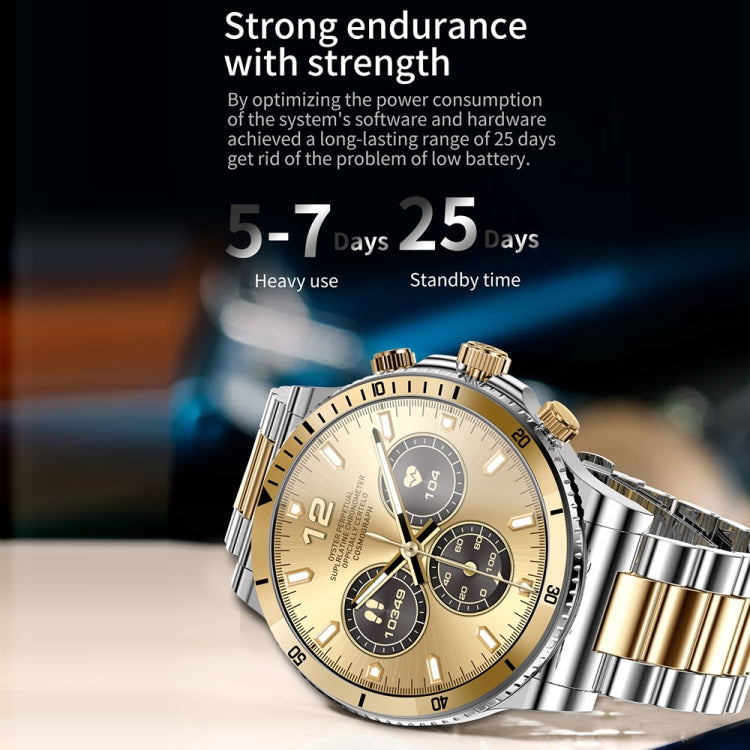 L67 Pro 1.53 inch Steel Band Smart Watch, Support Sleep / Heart Rate Monitoring(Silver)