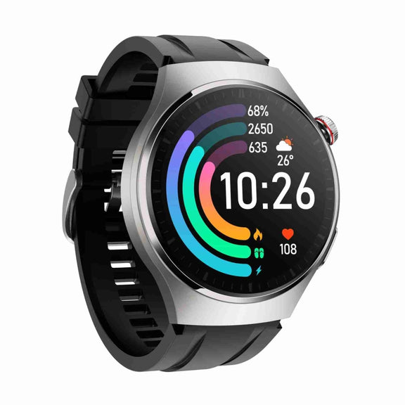 MT200 1.43 inch AMOLED IP67 Smart Call Watch, Support ECG/Body Temperature/Blood Glucose Monitoring(Silver)