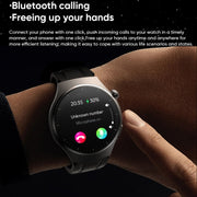 MT200 1.43 inch AMOLED IP67 Smart Call Watch, Support ECG/Body Temperature/Blood Glucose Monitoring(Silver)