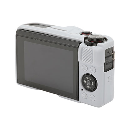 For Canon PowerShot G7 X Mark II / G7X2 Soft Silicone Protective Case with Lens Cover(Grey) - Protective Case by PMC Jewellery | Online Shopping South Africa | PMC Jewellery | Buy Now Pay Later Mobicred