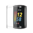 For Fitbit Charge 6 / 5 Full Coverage TPU Electroplated Watch Protective Case(Transparent White) - Watch Cases by PMC TechLife | Online Shopping South Africa | PMC TechLife