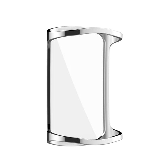 For Fitbit Charge 6 / 5 Full Coverage TPU Electroplated Watch Protective Case(Silver)
