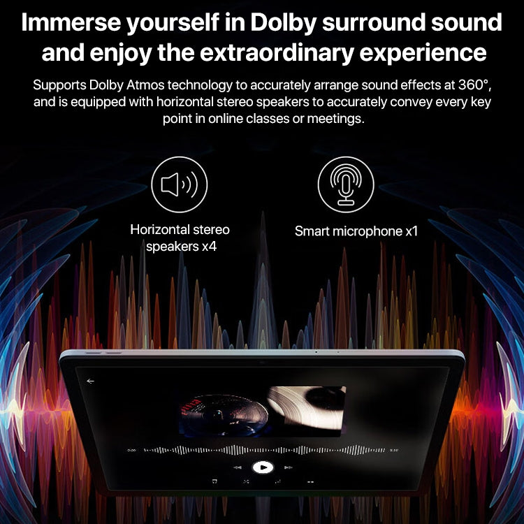 Lenovo K10 Pro 10.6 inch 4G LTE Tablet, 6GB+128GB, Android 12, Qualcomm 6225 Octa Core, Support Face Identification(Grey) - free shipping - PMC TechLife - Order now!