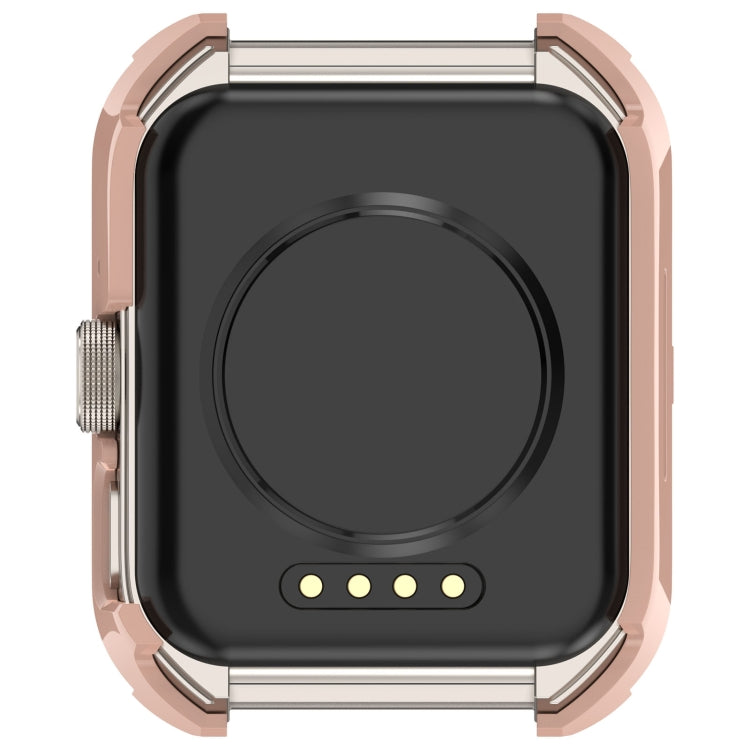 For OPPO Watch 4 Pro PC + Tempered Film Integrated Watch Protective Case(Pink) -  by PMC TechLife | Online Shopping South Africa | PMC TechLife