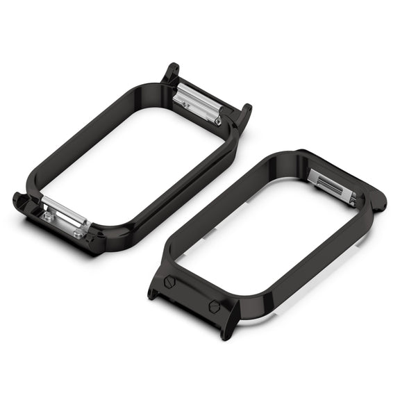 For Xiaomi Smart Band 8 Active / Redmi Band 2 Metal Frame Watch Protective Case(Black)