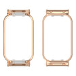 For Xiaomi Smart Band 8 Active / Redmi Band 2 Metal Frame Watch Protective Case(Rose Gold) - Watch Cases by PMC TechLife | Online Shopping South Africa | PMC TechLife