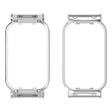 For Xiaomi Smart Band 8 Active / Redmi Band 2 Metal Frame Watch Protective Case(Silver) - Watch Cases by PMC TechLife | Online Shopping South Africa | PMC TechLife
