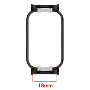 For Xiaomi Smart Band 8 Active / Redmi Band 2 Metal Frame Watch Protective Case(Rose Gold)