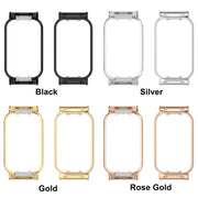 For Xiaomi Smart Band 8 Active / Redmi Band 2 Metal Frame Watch Protective Case(Gold)