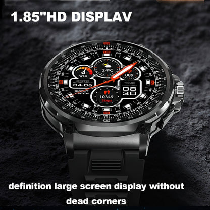 V69 IP68 BT5.0 1.85inch Smart Watch Support Voice Call / Sleep Detection(Silver) - free shipping - PMC Jewellery - Order now!