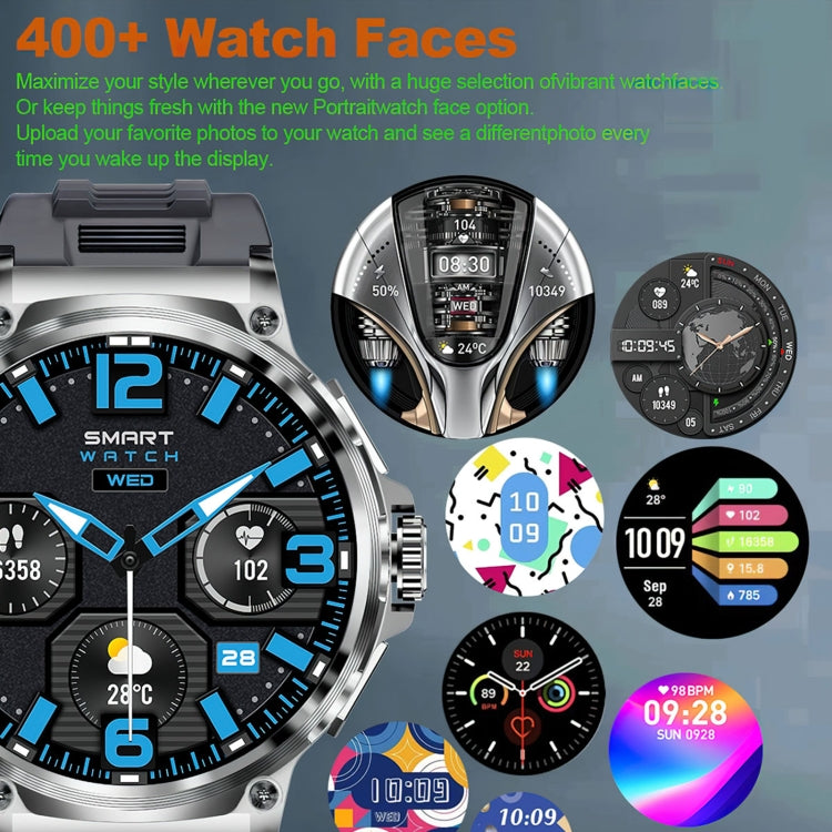 V69 IP68 BT5.0 1.85inch Smart Watch Support Voice Call / Sleep Detection(Silver) - free shipping - PMC Jewellery - Order now!