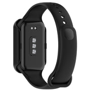 For Xiaomi Smart Band 8 Active / Redmi Band 2 PC + Tempered Film Integrated Watch Protective Case(Black)
