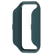 For Xiaomi Smart Band 8 Active / Redmi Band 2 PC + Tempered Film Integrated Watch Protective Case(Pine Green)