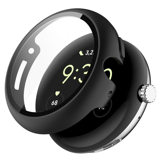 For Google Pixel Watch 2 PC + Tempered Film Integrated Watch Protective Case(Black) - free shipping - PMC Jewellery - Order now!
