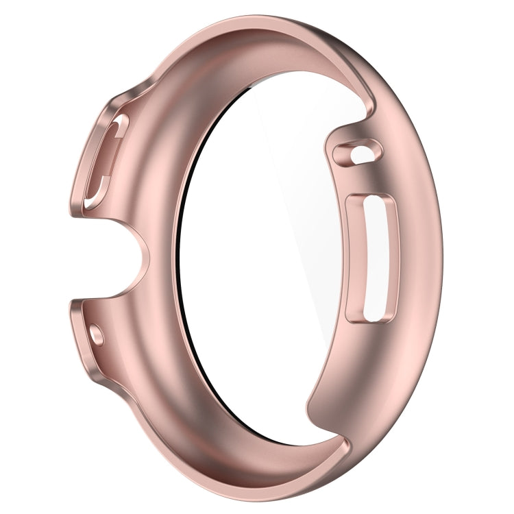 For Google Pixel Watch 2 PC + Tempered Film Integrated Watch Protective Case(Rose Gold)