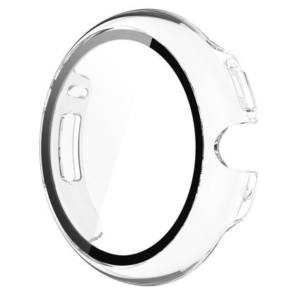 For Google Pixel Watch 2 PC + Tempered Film Integrated Watch Protective Case(Transparent White) - Watch Cases by PMC Jewellery | Online Shopping South Africa | PMC Jewellery