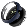 For Google Pixel Watch 2 PC + Tempered Film Integrated Watch Protective Case(Midnight Blue) - Watch Cases by PMC TechLife | Online Shopping South Africa | PMC TechLife
