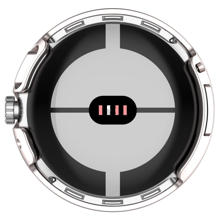 For Google Pixel Watch 2 PC + Tempered Film Integrated Watch Protective Case(Starlight Color) - Watch Cases by PMC TechLife | Online Shopping South Africa | PMC TechLife