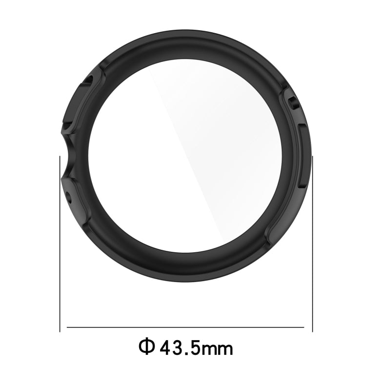 For Google Pixel Watch 2 PC + Tempered Film Integrated Watch Protective Case(Black)