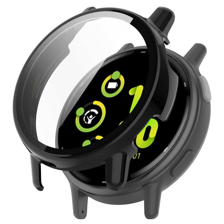 For Garmin vivoactive 5 / Active 5 PC + Tempered Film Integrated Watch Protective Case(Black) - Watch Cases by PMC TechLife | Online Shopping South Africa | PMC TechLife