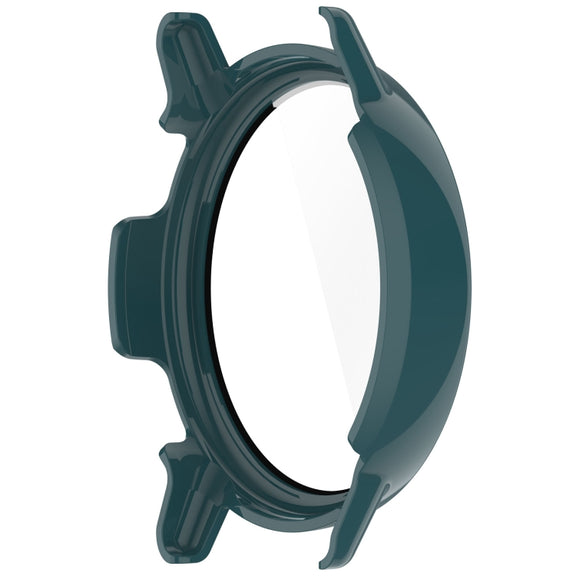 For Garmin vivoactive 5 / Active 5 PC + Tempered Film Integrated Watch Protective Case(Green)