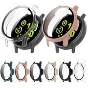 Compatible with Garmin vivoactive 5 / Active 5 PC + Tempered Film Integrated Watch Protective Case(Ivory)