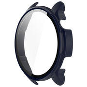 For Amazfit Balance A2286 PC + Tempered Film Integrated Watch Protective Case(Ink Blue)