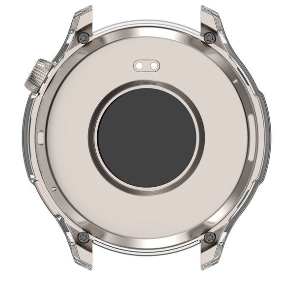 For Amazfit Balance A2286 PC + Tempered Film Integrated Watch Protective Case(Transparent White)