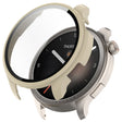 For Amazfit Balance A2286 PC + Tempered Film Integrated Watch Protective Case(Ivory White) - Watch Cases by PMC TechLife | Online Shopping South Africa | PMC TechLife