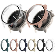 For Amazfit Balance A2286 PC + Tempered Film Integrated Watch Protective Case(Ivory White)